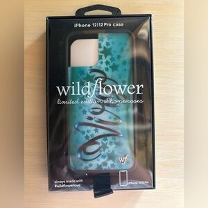 Wildflowers iPhone 12/12 Pro Case - Teal and Brown